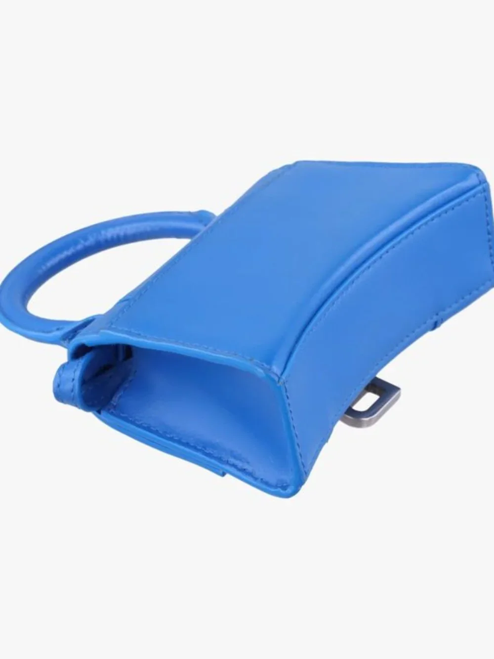 Balenciaga Hourglass Mini Blue Leather Belt - Picture 7 of 16